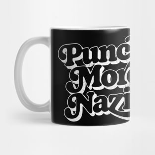 Punch More Nazis / Retro Style Typography Design Mug